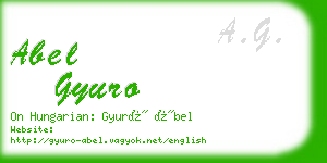 abel gyuro business card